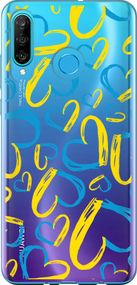 Чехол на Huawei P30 Lite Сердца UA "5292u-1651-17620"
