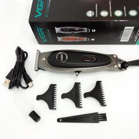 Триммер для стрижки аккумуляторный профессиональный VGR V-263, Машинка для стрижки волос и затылка ZH-58