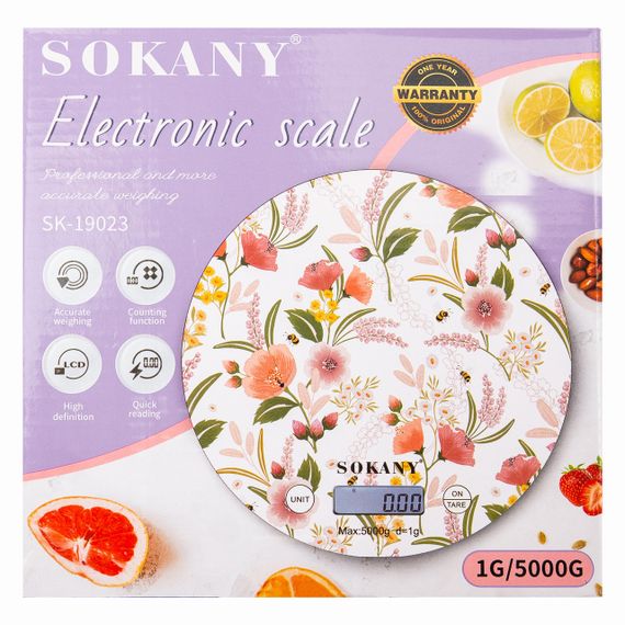 Кухонні ваги Sokany SK-19023ML електронні до 5 кг | Зображення 4