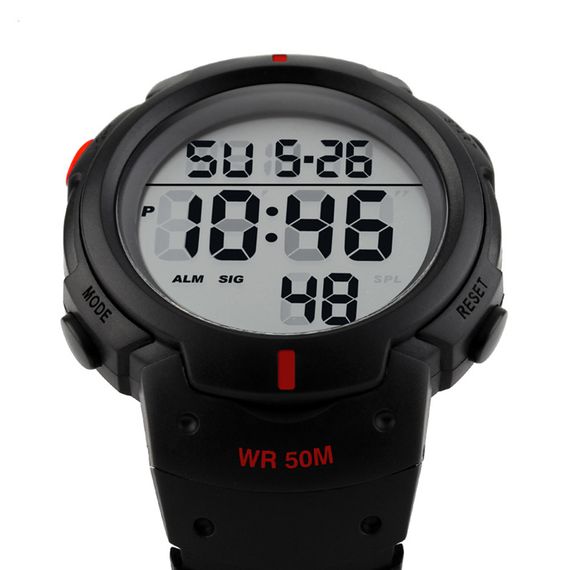 Годинник S2kmei 1068RD Black-Red | Зображення 3
