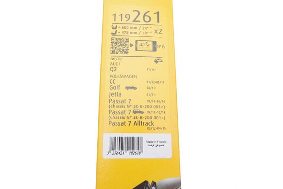 Щетки стеклоочистителя 600 480mm VW Passat Golf VI 05- 119261 | Зображення 3