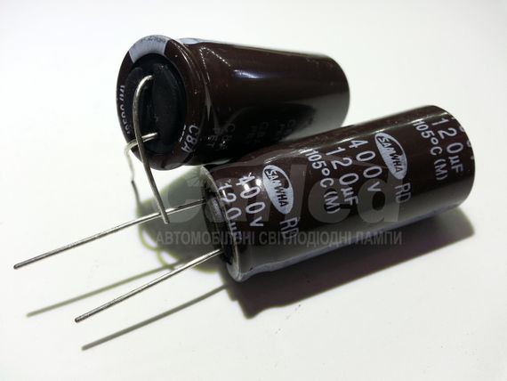 120mkf - 400v. RD 18*40  SAMWHA, 105°C