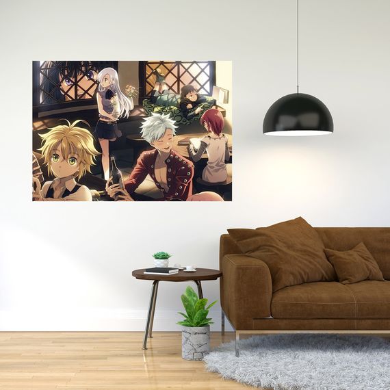 Плакат-постер з принтом Кавун Nanatsu no Taizai - Сім смертних гріхів A4 ПЛ000820(A4)