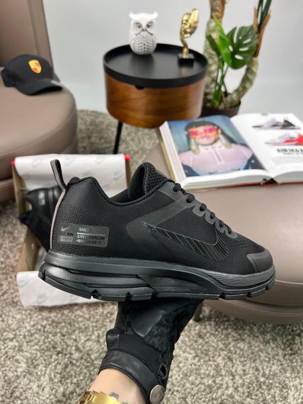 Мужские кроссовки Zoom Structure 17x All Black (текстиль) весна / лето / осень | Зображення 4