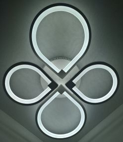 Люстра світлодіодна стельова LED світильник для квартири на стелю лед 25150 Білий 13х57х73 см.