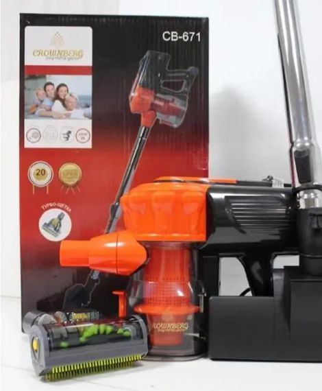 Пылесос ручной Crownberg СВ 672 2500 Вт с турбощеткой и Hepa фильтром (CB-672) | Зображення 1