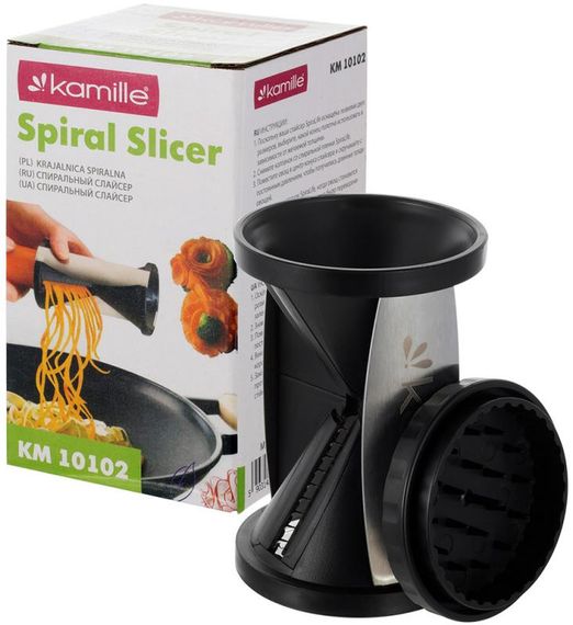 Шинківка спіральна Kamille SpiraLife 11см, чорна | Зображення 3
