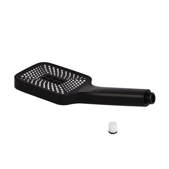 Лійка для ручного душу Qtap Rucni 140x110 мм прямокутна QTRUC125BLM45955 Black Matt | Зображення 2