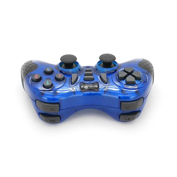 Геймпад бездротовий 7 в 1 для PC/PS1/PS2/PS3/PC360/TV/TV BOX/Android/Win10, живлення від 2*ААА(немає в помплекті), Blue, Blister | Зображення 2