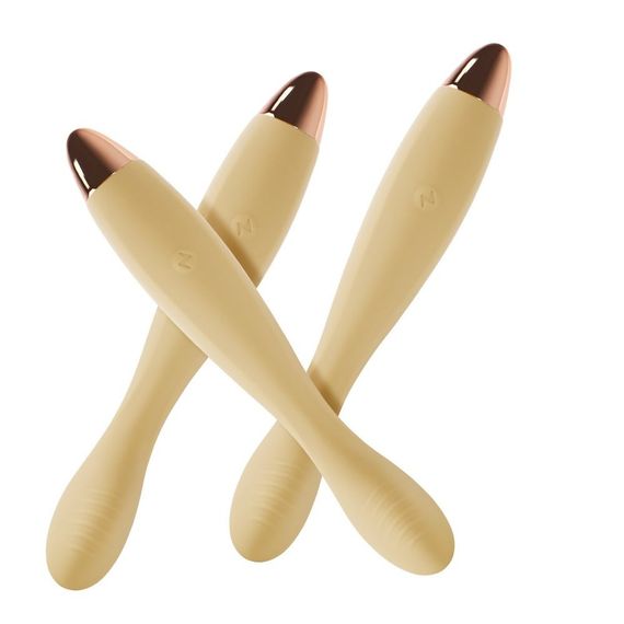 Вібратор для стимуляції точки G та клітора Sweet Em Velvet Lure, ніжно жовтий Sex Aura | Зображення 3