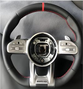 Руль AMG-Style (Черный -2025 Красный) для Mercedes CL-class C216 2006-2014 гг