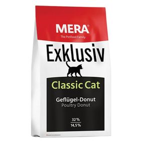 Корм MERA Exclusiv Classic Cat Mix Geflugel - Donut сухой с птицей для взрослых котов 10 кг
