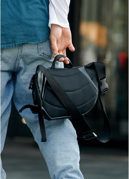 Чоловіча сумка бананка Sambag Dynamicdart чорна 38 × 21 × 7 см (80411001m) | Зображення 8