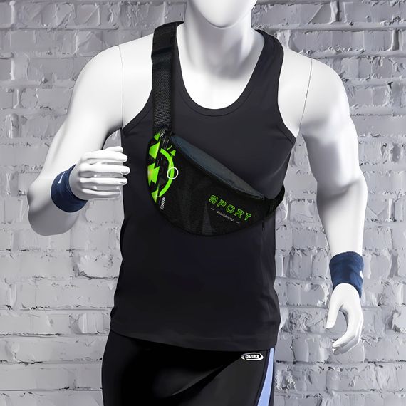 Сумка-бананка чоловіча/жіноча Sport 32×16 см з розширювачем поясна сумка або сумка через плече (02903) | Зображення 1