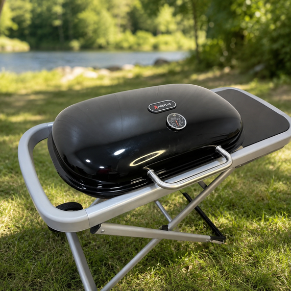 Газовий гриль Weber Traveler 100 х 45 х 80 см / Портативний газовий гриль / Барбекю для природи