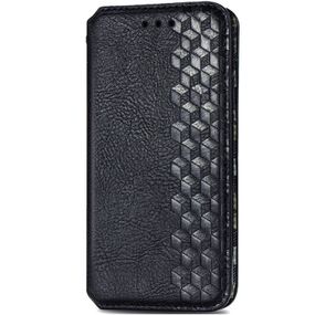Шкіряний чохол-книжка GETMAN Cubic (PU) для Xiaomi Redmi Note 9/Redmi 10X Штучна шкіра, Слот для візитки, Чорний