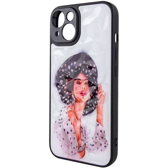 TPU+PC чохол Prisma Ladies для Apple iPhone 14 (6.1") TPU+PC, Girl in a hat | Зображення 2