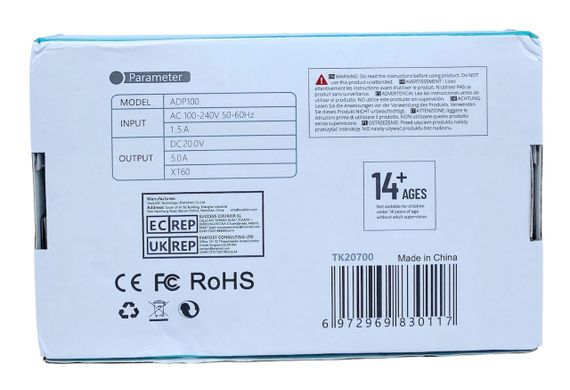 Блок живлення ADP100 20V 5A адаптер для зарядного пристрою ToolkitRC M7, SkyRC та інших | Зображення 3