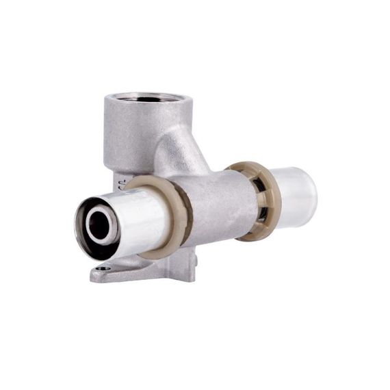 Прес-фітинг Icma-трійник 1/2" ух16 настінний прохідний No 422