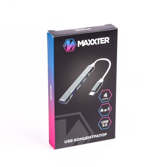 Хаб USB 3.0 Maxxter HU3C-4P-03 | Зображення 3