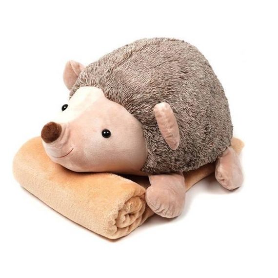 Плед-подушка іграшка 3в1 Їжачок 48см (плед 100*150см)