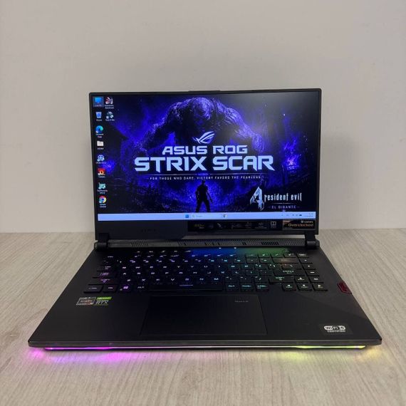 Игровой ноутбук ASUS ROG Strix SCAR 15 G533QS / 15.6” (1920×1080) IPS / AMD Ryzen 9 5900HX (8 (16) ядер по 3.3 - 4.6 GHz) / 16 GB DDR4 / 512 GB SSD / nVidia GeForce RTX 3080, 16 GB GDDR6, 256-bit б/у | Зображення 1