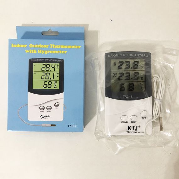 Термометр гигрометр TA 318 с выносным датчиком температуры, Домашний гигрометр комнатный | Зображення 3