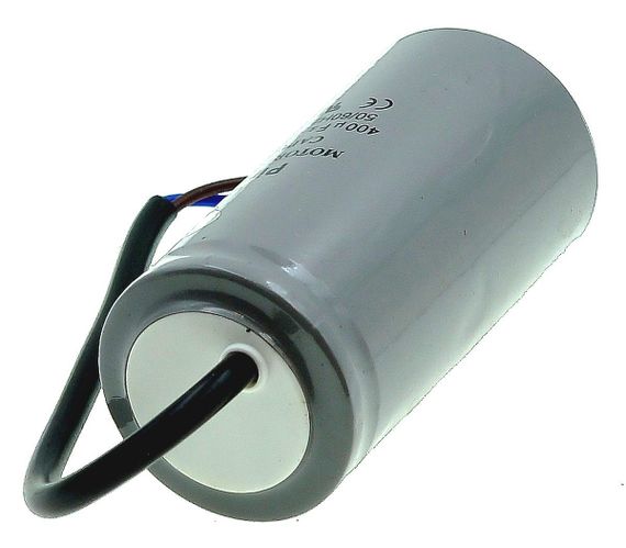 Конденсатор Piranil CD-60 400мкф - 250 VAC Пусковий 50Hz (50*103 mm) дроти, | Зображення 1