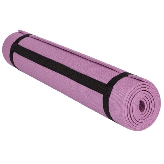 Килимок для йоги та фітнесу PowerPlay 4010 PVC Yoga Mat Рожевий (173x61x0.6) | Зображення 2