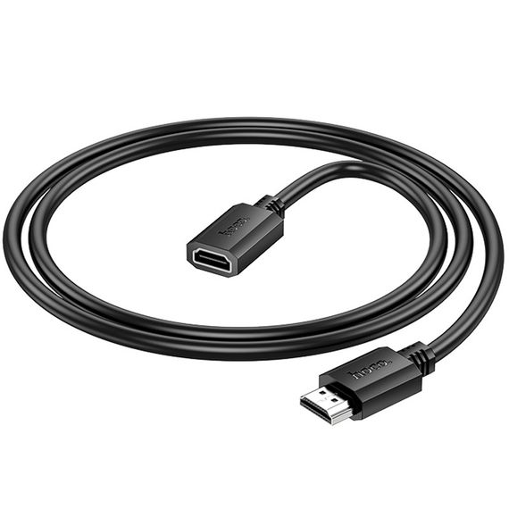 Дата кабель Hoco US13 HDTV male to HDTV female HD extension (1m) Black | Зображення 4