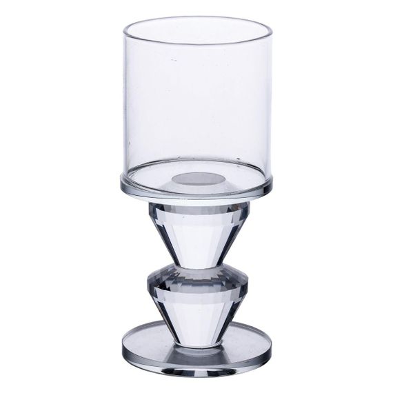 Подсвечник стеклянный 6×13.3 см на одну свечу подсвечник бокал на ножке декоративный прозрачный HP-4-28M