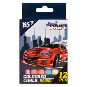 Мел цветной круглый YES Street Drift 400522 12 шт