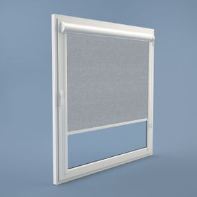Рулонная штора Rolets Меланж Джинс 2-732-1200 120x170 см закрытого типа Светло-серая