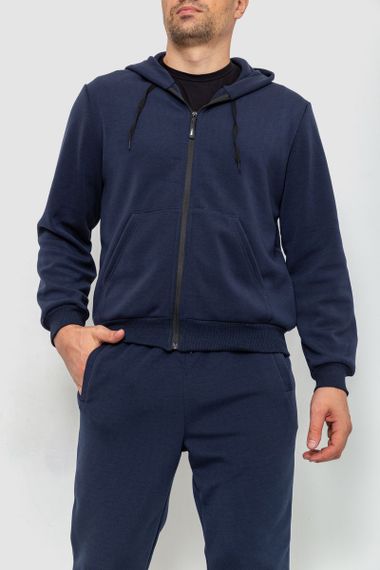 Спорт костюм чоловічий двонитка, колір темно-синій, 119R200-5 | Зображення 1