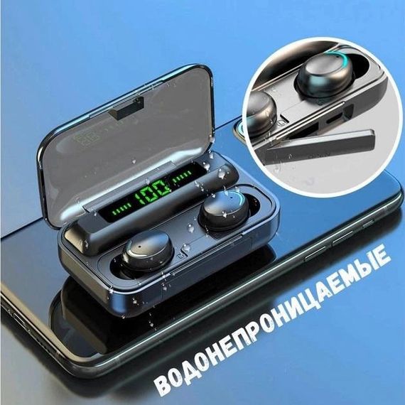 Бездротові bluetooth навушники True Wireless F9-5 TWS з вбудованим Power Bank, вакуумні навушники | Зображення 2
