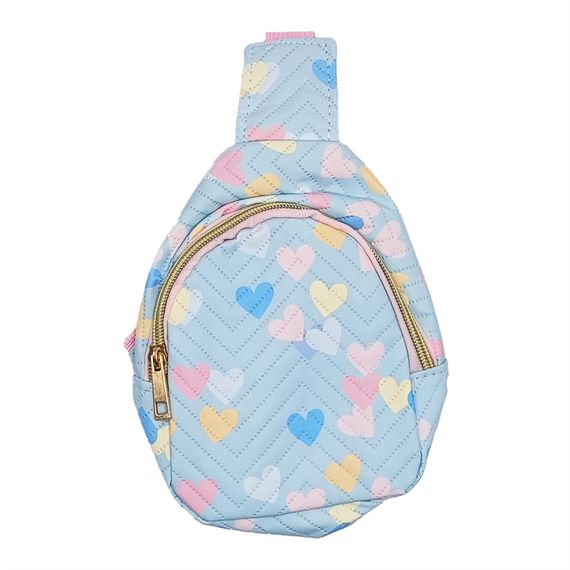 Детская сумочка "Сердечки" FG230705009 застежка-молния, 1 отделение Синий