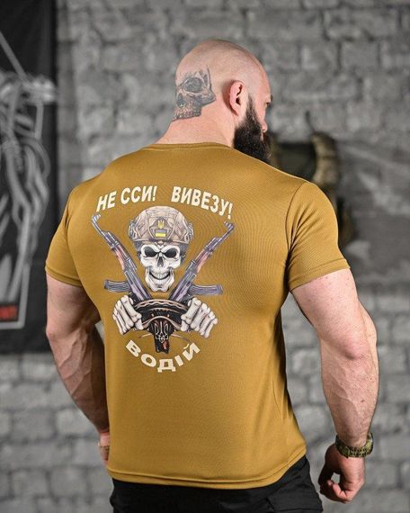 Тактична потоотводна футболка водія кайот ДЛ6479 | Зображення 3