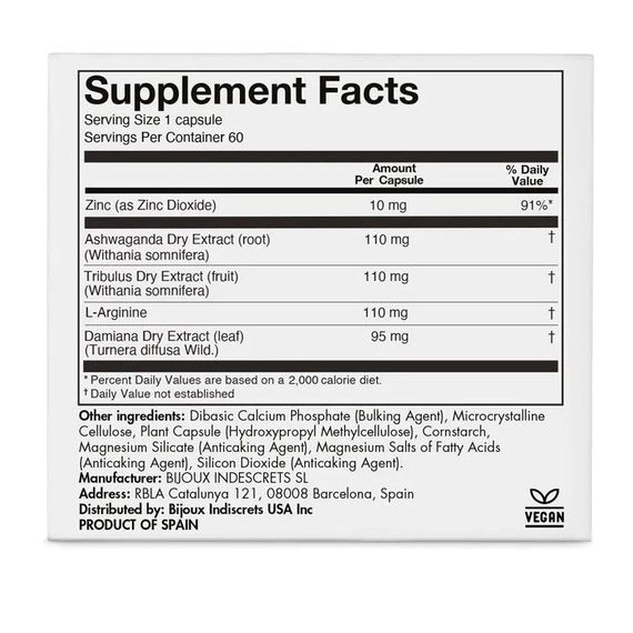 Натуральна харчова добавка для підвищення лібідо Bijoux Indiscrets Sex au Naturel — Orgasm Glow | Зображення 4