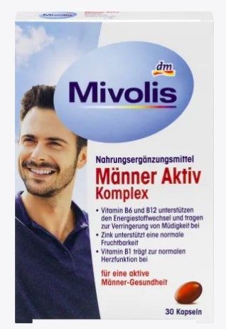 Mivolis Manner Aktiv Komplex Міволіс Чоловічий активний комплекс, капсули, 30 шт
