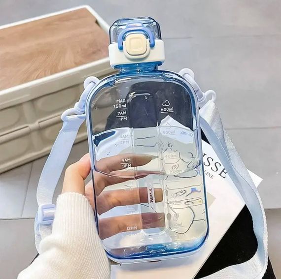 Бутылка для воды из BPA-free пластика 750 мл. Голубая | Зображення 1