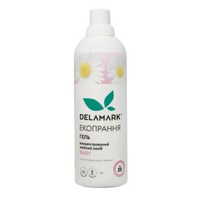 Рідкий концентрований безфосфатний засіб для прання DeLaMark Baby 1 л (4820152330178)