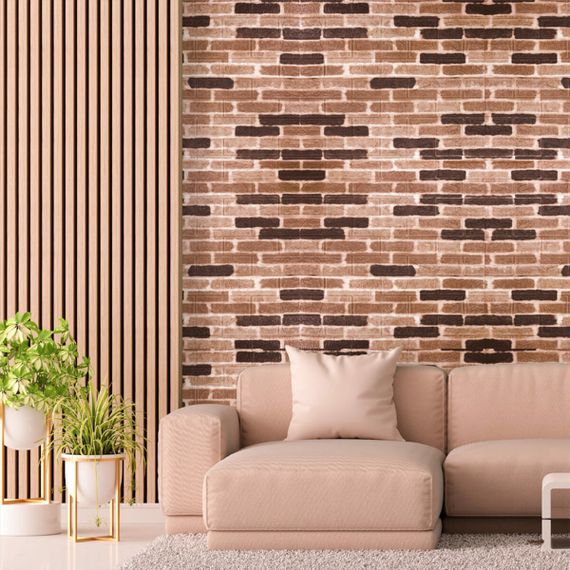 Самоклеюча 3D панель 700х770х3мм Класична цегла (346-3) SW-00001146 | Зображення 4