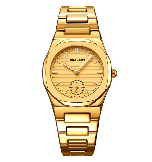 Наручний годинник Skmei 2681GDGD Gold-Gold чоловічий класичний золотистий колір