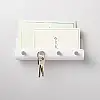 Настінна ключниця SV Four Hooks пластикова на 4 гачки 22x16x4 см, Синій | Зображення 5