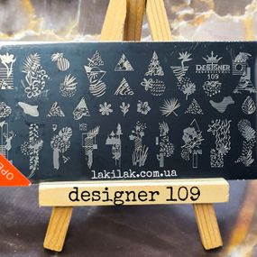 Пластина 109 для стемпинга Designer Professional (12х6см)