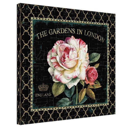 Картина на холсте The gardens in London 50x50 см (H5050_RET017)
