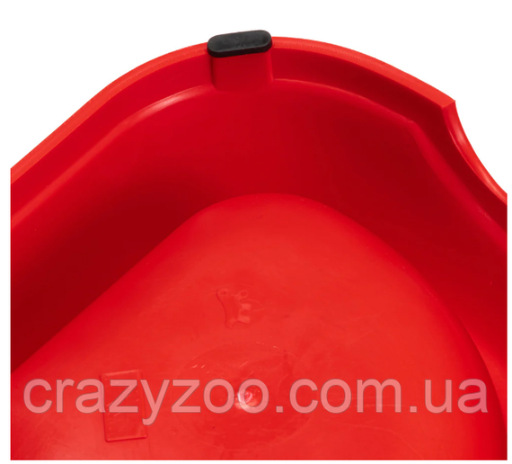 Миска для собак та котів Ferplast Party 20 пластикова кутова червона 24x21x7 см 500 мл 71120099 | Зображення 4
