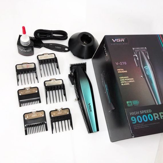 Перезаряджається набір для стрижки волосся VGR, Машинка для стрижки волосся з професійними ножами RF-94 | Зображення 1