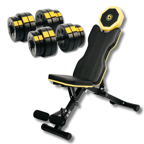 Набор Besport PowerPro гантели 2х31кг со скамьей WB-002