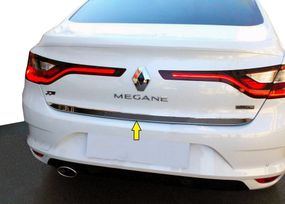 Кромка багажника (Sedan, нерж) Carmos - Турецька сталь для Renault Megane IV 2016-2024 рр